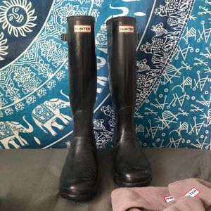 AUTHENTIC Black Tall Classic Hunter Rainboots Sz10